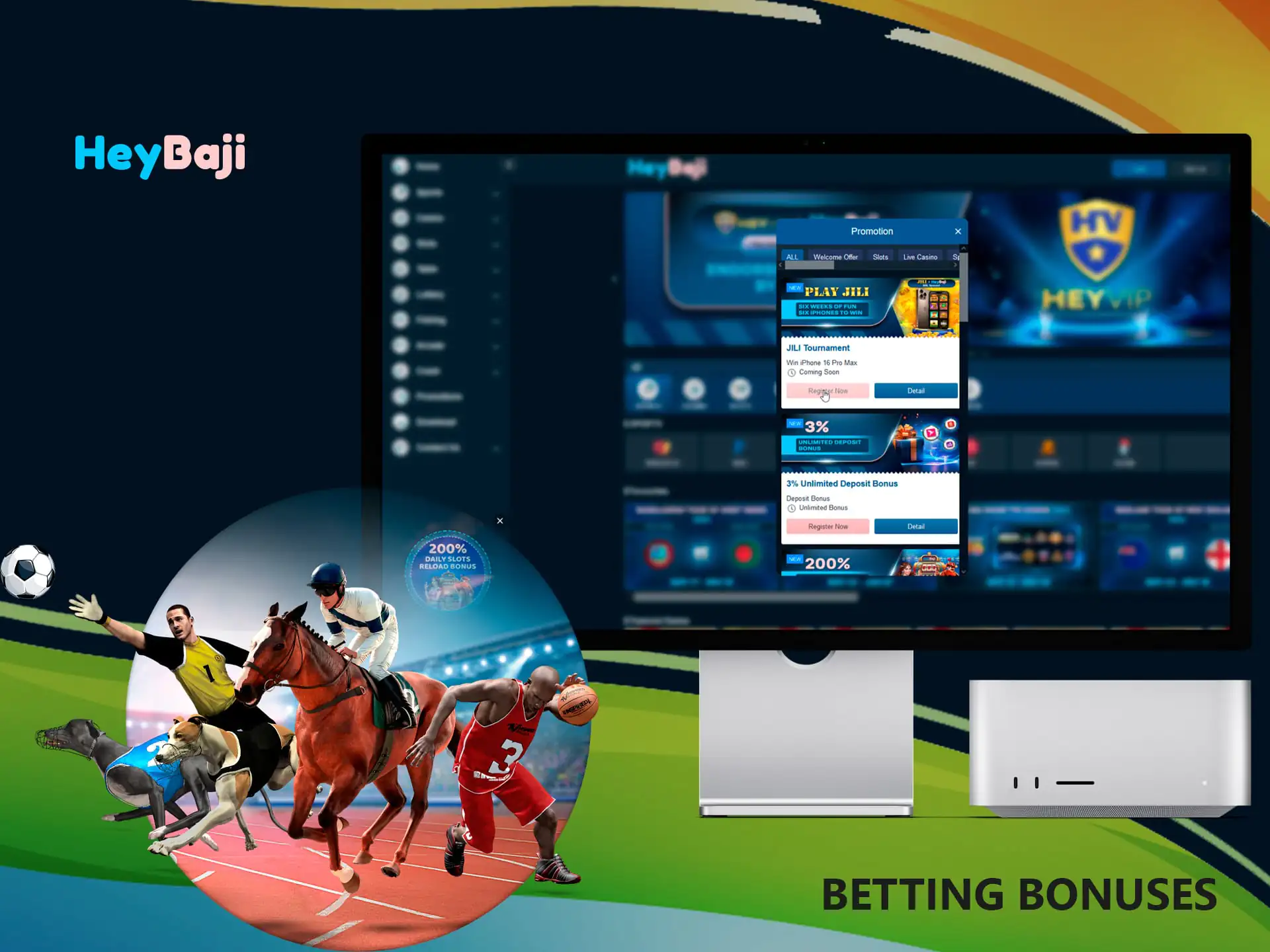 Favourable bonus offers for betting on sporting events are available to every new and existing player