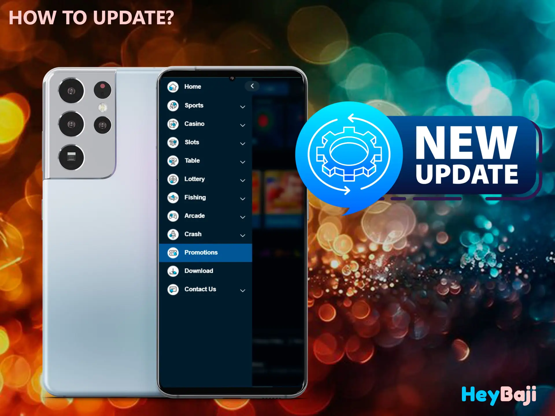 Instructions have been created for our players to quickly update the HeyBaji app and start playing 